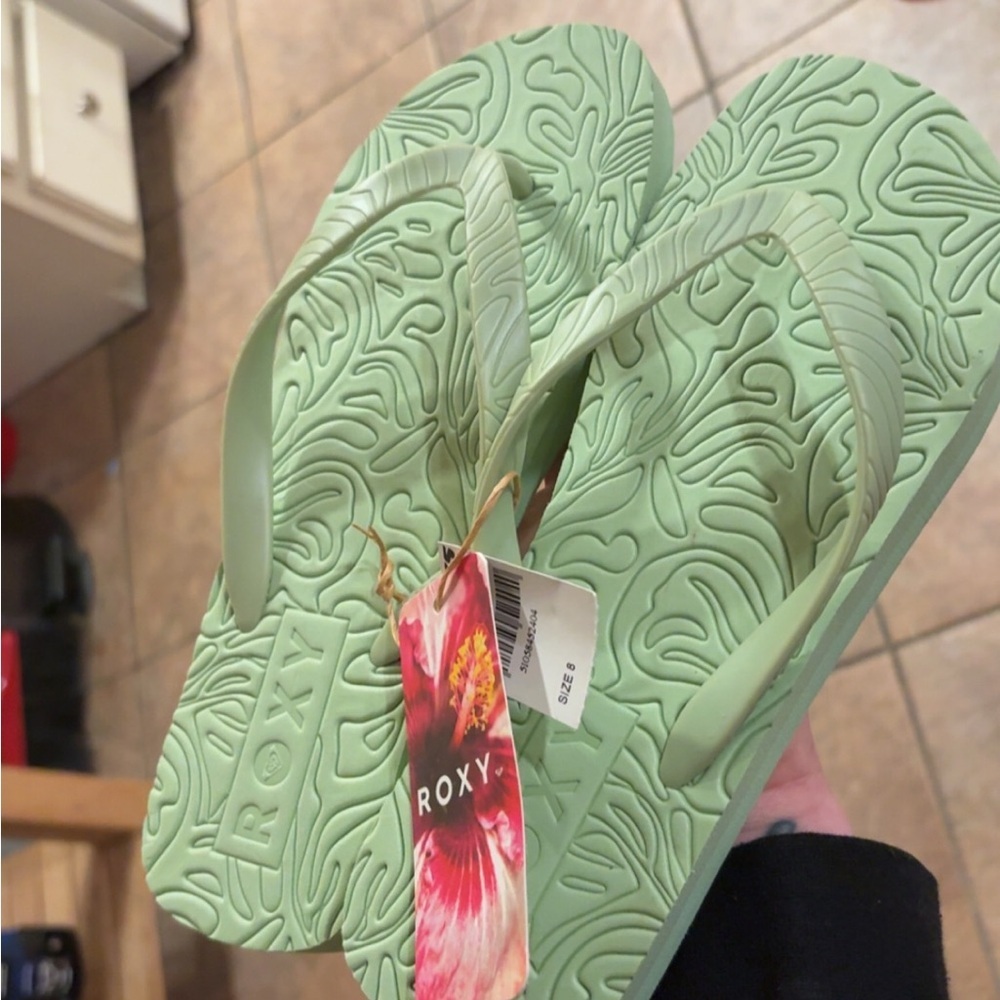 Roxy Mint Green Flip Flops